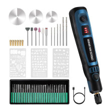 USB Rechargeable Engraving Pen with 41 Bits and 19 Stencils, Kit for DIY Polishing Carving Jewelry Plastic Wood Stone
