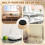2 Pcs Lava Rock Essential Oil Diffuser Lava Stone Passive Diffuser for Sauna Decorating At Office, Bedroom, Bathroom 2