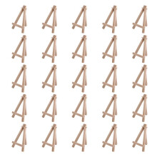 25 Pieces of 5 Inch Wooden Easel. Business Cards, Display Photos, Small Canvases, Classroom DIY Arts and Crafts