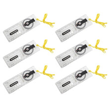 6X Foldable Navigation Camping Baseplate Compass Ruler Map