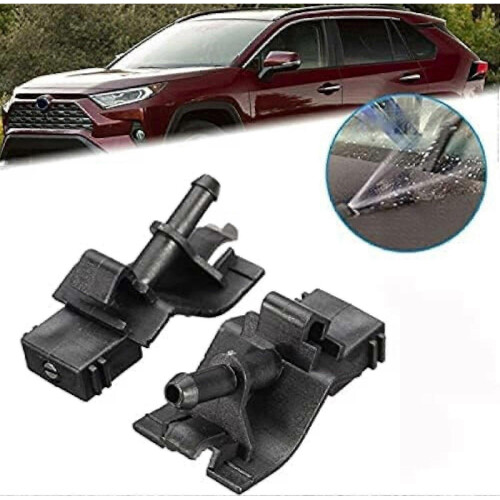 Front Windshield Washer Nozzles 2 Pack Wiper Spray Kit for Toyota Auris E150 Replacement 20062012 2