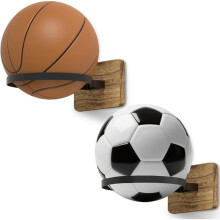 Wall Mount Basketball Holder, Storage Holders Display Rack for Autograph Basketball, Football, Soccer, Volleyball