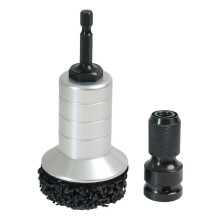 Brake Hub Cleaning Pad Holder Impact Driven Surface & Stud Cleaner Holder for Hub, Rotor, Wheel Rust Removal