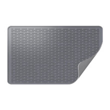 Glass Stove Protector Mat Protector Dish Drying Mats for Kitchen Range Covers for Electric Stove 71x50.8cm Grey