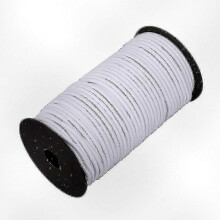 (10m, White) 4mm Wide Elastic Band, Round Elastic Cord Suitable for Various Crafts and Sewing Projects