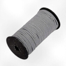 (1m, Grey) 4mm Wide Elastic Band, Round Elastic Cord Suitable for Various Crafts and Sewing Projects
