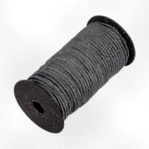 (3m, Dark Grey) 4mm Wide Elastic Band, Round Elastic Cord Suitable for Various Crafts and Sewing Projects