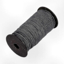 (100m, Dark Grey) 4mm Wide Elastic Band, Round Elastic Cord Suitable for Various Crafts and Sewing Projects