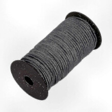 (10m, Dark Grey) 4mm Wide Elastic Band, Round Elastic Cord Suitable for Various Crafts and Sewing Projects