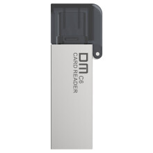 CR006 Zinklegeringskortläsare Typ C /TF USB-Minneskortläsare 256G Multiminneskortläsare för Datortelefoner