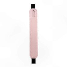 (Pink) Faux Leather Stylus Pen Case with Elastic Band, Portable Protective Sleeve for Notebooks and Pens