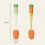 (Orange Yellow) Radish Bottle Brush with Handle for Cups 3