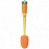 (Orange Yellow) Radish Bottle Brush with Handle for Cups 1