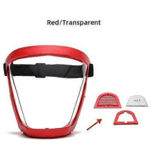(Red) Super Protective Mask Anti-Fog Full Face Mask All-Inclusive Adult Face Shields