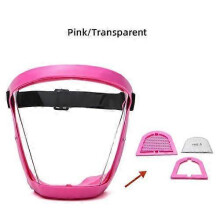 (Pink) Super Protective Mask Anti-Fog Full Face Mask All-Inclusive Adult Face Shields