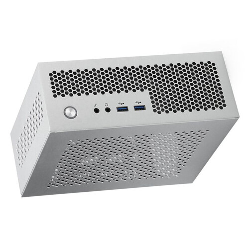 2X A09 HTPC Computer Case  ITX Gaming PC Chassis Desktop Chassis USB3.0 Computer Case Home Computer Case Silver 1