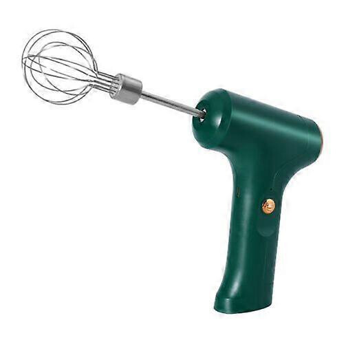 (green) Portable Electric Food Mixer Hand Blender Automatic Egg Beater Cake Baking Tool