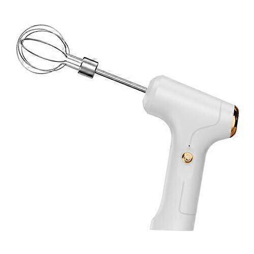 (white) Portable Electric Food Mixer Hand Blender Automatic Egg Beater Cake Baking Tool