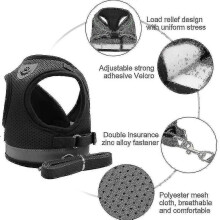 (55cm, Black) Cat Harness, Cat Harness