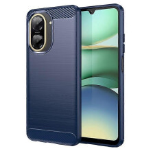 (Blue) Compatible For Xiaomi Redmi A5 4G (171.7mm) Case Protective Phone Cover Carbon Fiber Texture Brushed