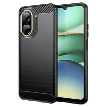 (Black) Compatible For Xiaomi Redmi A5 4G (171.7mm) Case Protective Phone Cover Carbon Fiber Texture Brushed