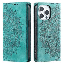 (LightGreen) Compatible For iPhone 14 Pro Max Case Magnetic Closure Leather Phone Cover