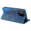 (Blue) Compatible For iPhone 14 Pro Max Case Magnetic Closure Leather Phone Cover 4