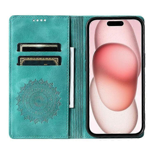 (LightGreen) Compatible For iPhone 14 Pro Max Case Magnetic Closure Leather Phone Cover 1