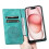 (LightGreen) Compatible For iPhone 14 Pro Max Case Magnetic Closure Leather Phone Cover 5