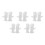 5 Pair Protective Anti-Slip White Cotton Work Driving Gloves 2