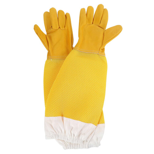 Beekeeping Gloves Goatskin Bee Keeping With Vented Beekeeper Long Sleeves 1