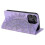 (Purple) Compatible For iPhone 14 Pro Max Case Magnetic Closure Leather Phone Cover 4