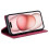 (Pink) Compatible For iPhone 14 Pro Max Case Magnetic Closure Leather Phone Cover 3
