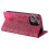 (Pink) Compatible For iPhone 14 Pro Max Case Magnetic Closure Leather Phone Cover 4
