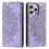 (Purple) Compatible For iPhone 14 Pro Max Case Magnetic Closure Leather Phone Cover 1