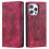 (Pink) Compatible For iPhone 14 Pro Max Case Magnetic Closure Leather Phone Cover 1