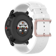 (White) Compatible For Polar Grit X/Grit X ProVantage M/Vantage M2 22mm Dots Design Square Buckle Watch Strap Silicone Wrist Band Replacem
