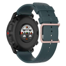(DarkGreen) Compatible For Polar Grit X/Grit X ProVantage M/Vantage M2 22mm Dots Design Square Buckle Watch Strap Silicone Wrist Band Replacem