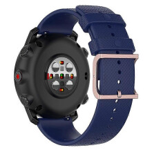 (Blue) Compatible For Polar Grit X/Grit X ProVantage M/Vantage M2 22mm Dots Design Square Buckle Watch Strap Silicone Wrist Band Replacem