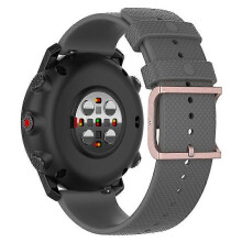 (Grey) Compatible For Polar Grit X/Grit X ProVantage M/Vantage M2 22mm Dots Design Square Buckle Watch Strap Silicone Wrist Band Replacem