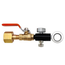 Soda Water CO2 Refill Adapter for Quick Connect Cylinder DUO Art Terra Charging, Valve 2kPsi Gauge C