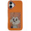 (Orange) Compatible For iPhone 17 Smart E-Ink Phone Case 4 Color HD 4 inch Display NFC DIY Customized Screen 1