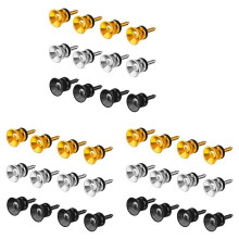 36 Pièces SéRies Boutons de Sangle de Guitare Goupilles de Verrouillage Boutons de Sangle de Guitare en MéTal pour Guitare Acoustique, Guitare