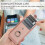(Black) Compatible For iPhone 17 Pro Case with Ring Kickstand Drawing Type Card Slots Leather Back Cover 5