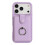 (Purple) Compatible For iPhone 17 Pro Case with Ring Kickstand Drawing Type Card Slots Leather Back Cover 2