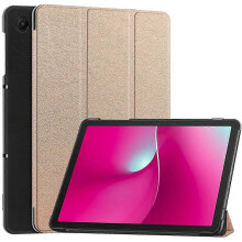 (PinkGold) Compatible For T-Mobile REVVL Tab 2 (2025) Case Anti-Drop Leather Stand Tablet Cover