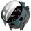 (Green) Compatible For Garmin Forerunner 970 Watch Case WANLONFENG PC Frame Cover with Tempered Glass Screen Protector 1