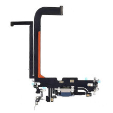 (Blue) Compatible For iPhone 13 Pro Max 6.7 inch Dock Connector Charging Port Flex Cable Replacement (without Logo)