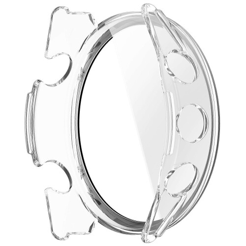 (Transparent) Compatible For Garmin Forerunner 970 Watch Case WANLONFENG PC Frame Cover with Tempered Glass Screen Protector 2
