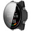 (Black) Compatible For Garmin Forerunner 970 Watch Case WANLONFENG PC Frame Cover with Tempered Glass Screen Protector 2